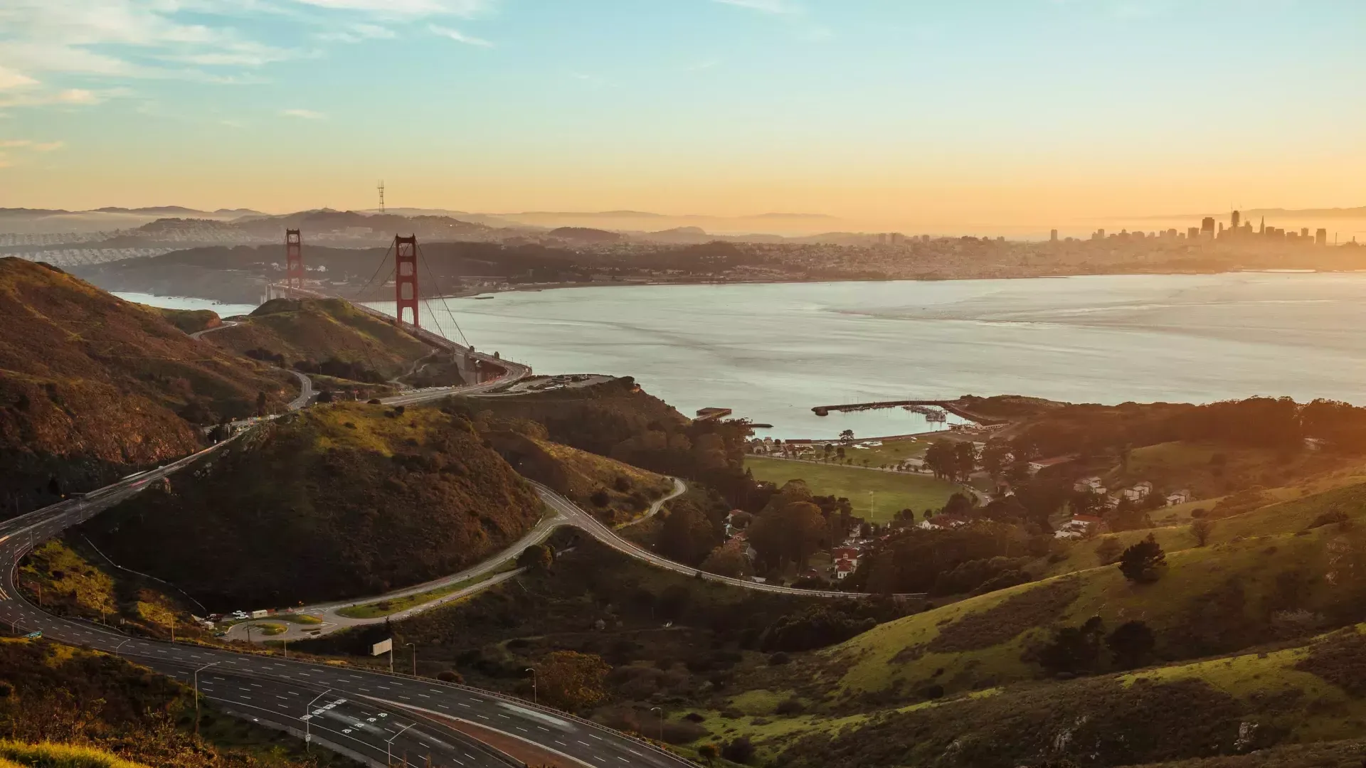 Blick von Sausalito/Marin.