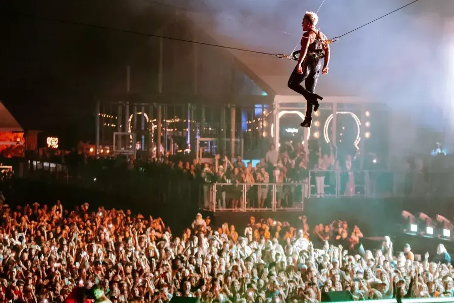 P!nk performing at BottleRock Festival